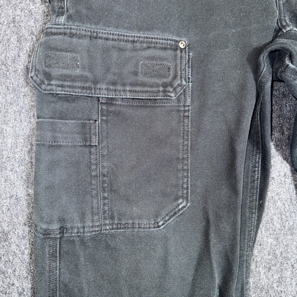 Duluth Trading Co Mens Heavy Black Utility Jeans Cargo Pants 34X34 (31) - Picture 3 of 13